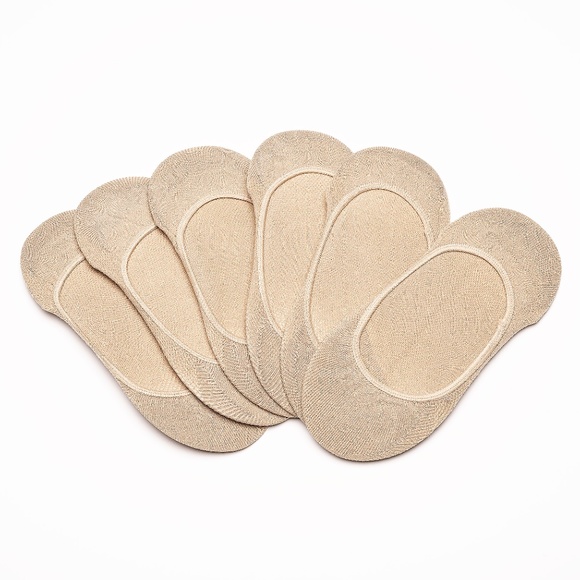 Nude Ballerina Foot Cover Liner No Show Socks | 12 pairs - Picture 3 of 3